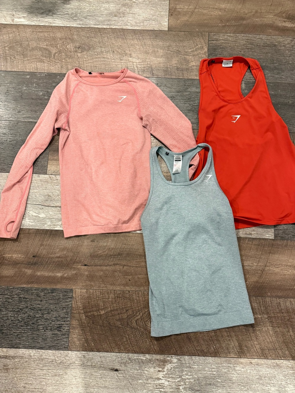 Gymshark Set - Red, Pink, Gray